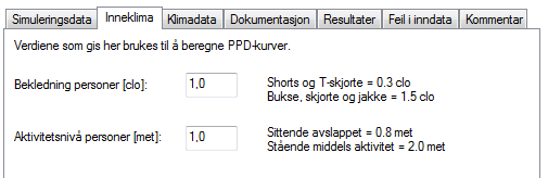 Inneklimaparametre personer